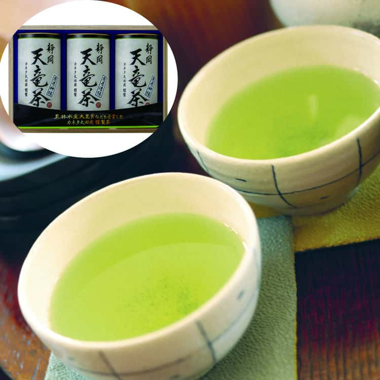 【スーパーSALE 10%OFF！】静岡 天竜茶 L カネタ太田園 煎茶神緑150gx2 煎茶清緑150g 木箱入り 農林水産大臣賞・天皇杯などを受賞した太田氏謹製のお茶をお楽しみください お歳暮 お中元 ご進物 ギフト 贈り物に最適 ※離島は配送不可