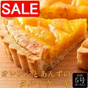 【スーパーSALE 10%OFF!】 【ネコポス出荷】 オレンジと あんずの タルトケーキ 5号 甘酸っぱい味わいと香ばしいタルト生地が絶妙 手土産 プレゼント...