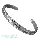 【ポイント5倍!ブラックフライデー!】 ステンレス ハワイアンジュエリー ハワジュ バングル アクセサリー 金属アレルギー対応 レディース ブラック 医療用サー...