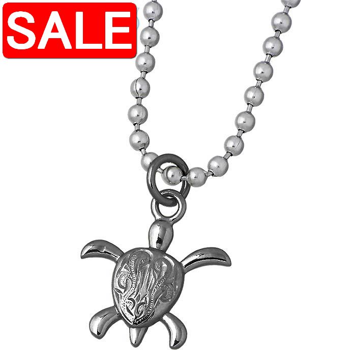 【スーパーSALE 50%OFF!】 ステンレス ハワイアンジュエリー ハワジュ ネックレス アクセサリー 金属アレルギー対応 医療用サージカル316L ホヌ ...