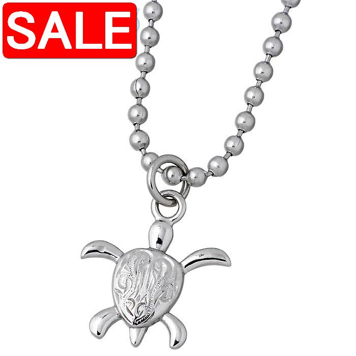 【スーパーSALE 50%OFF!】 ステンレス ハワイアンジュエリー ハワジュ ネックレス アクセサリー 金属アレルギー対応 医療用サージカル316L ホヌ ...