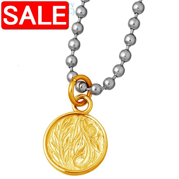 【スーパーSALE 50%OFF!】 ステンレス ハワイアンジュエリー ハワジュ ネックレス アクセサリー 金属アレルギー対応 ラウンド レディース K24 医...