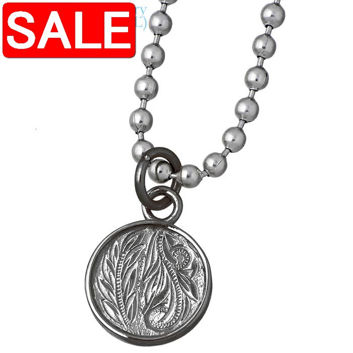 【スーパーSALE 50%OFF!】 ステンレス ハワイアンジュエリー ハワジュ ネックレス アクセサリー 金属アレルギー対応 ラウンド レディース ブラック ...