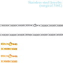 サージカル ステンレス アクセサリー 316L フィガロ チェーン 50cm 幅4mm ネックレスチェーン のみ だけ レディース メンズ 金属アレルギーフリー...