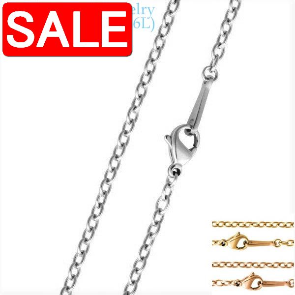 ڥѡSALE 50%OFF  ƥ쥹 ꡼ 316L   45cm 2.5mm Ʀ ͥå쥹 Τ ...