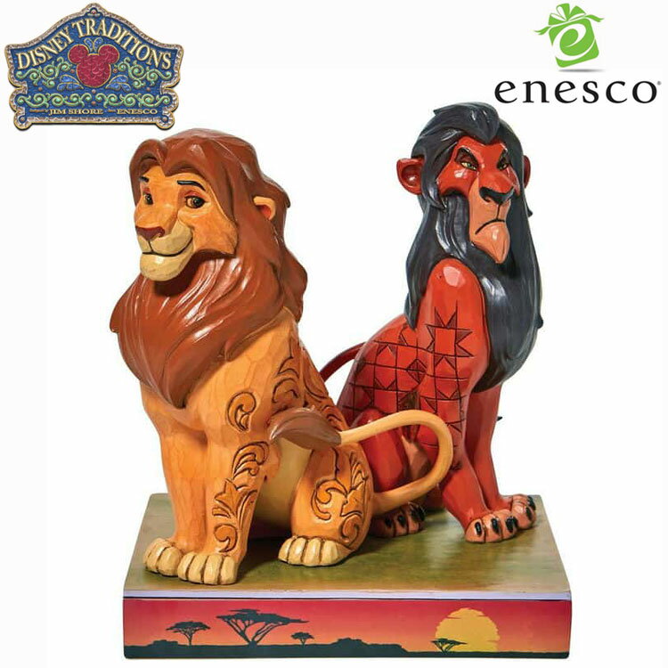 enesco(エネスコ)【Disney Traditions】シンバ＆スカー ディズニー フィギュア コレクション 人気 ブランド ギフト クリスマス 贈り物 プレゼントに最適 6010093