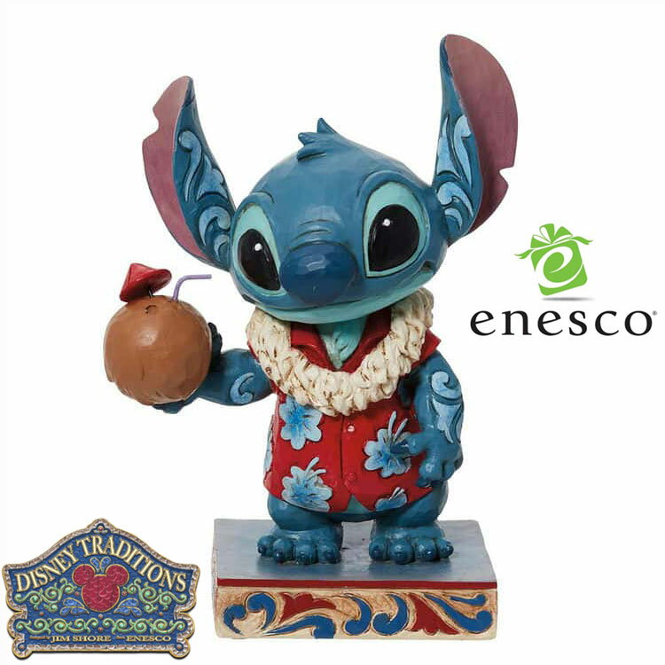 enesco(エネスコ)【Disney Traditions】スティッチ ハワイアンシャツ ディズニー フィギュア コレクション 人気 ブランド ギフト クリスマス 贈り物 プレゼントに最適 6011935