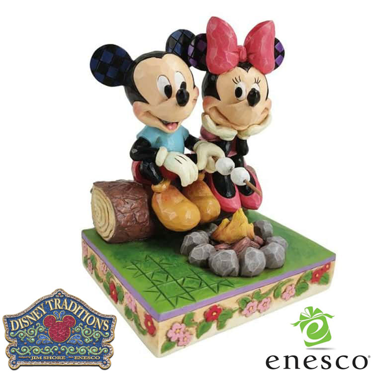 enesco(エネスコ)【Disney Traditions】ミッキー＆ミニー キャンプファイヤー ディズニー フィギュア コレクション 人気 ブランド ギフト クリスマス 贈り物 プレゼントに最適 6011938