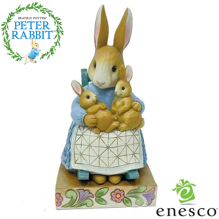 enesco(エネスコ)【JIM SHORE】ミセスラビット ウィズ ロッキングチェア Peter Rabbit フィギュア コレクション 人気 ブランド ギフト クリスマス 贈り物 プレゼントに最適 6012488