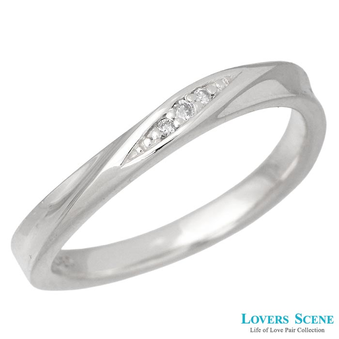 ラバーズシーン ラバーズシーン LOVERS SCENE シルバー リング 指輪 アクセサリー レディース ダイヤモンド 7～21号 刻印可能 LSR-0131DRM