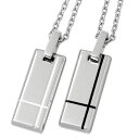 【お買い物マラソン ポイント5倍!】 ヴィー vie ステンレス プレートレジン ペアネックレス アクセサリー 金属アレルギー対応 アイボリー ブラック アレル...