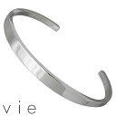 【ポイント3倍!最大5000円OFFクーポン 20日まで!】 ヴィー vie ステンレス バングル アクセサリー 金属アレルギー対応 刻印可能 アレルギーフリー...