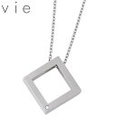 【ポイント10倍! マラソン期間中】 ヴィー vie ステンレス ネックレス メンズ キュービック メッセージ 金属アレルギー対応 アレルギーフリー 刻印可能 アクセサリー アクセ ギフト プレゼント vie-N1290