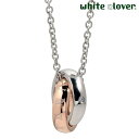 【ポイント5倍!ブラックフライデー!】 ホワイトクローバー white clover ネックレス アクセサリー 金属アレルギー対応 ダイヤモンド X ローマ リ...