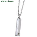 ホワイトクローバー white clover ステンレス ネックレス アクセサリー レディース ダイヤモンド シェル アレルギーフリー サージカルステンレス316L 刻印可能 4SUP064SV