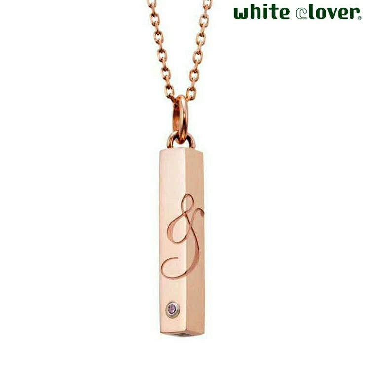 【ポイント5倍!ブラックフライデー!】 ホワイトクローバー white clover ステンレス レディース ネックレス アレルギーフリー サージカルステンレス...