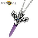 ウルフマンB.R.S WOLFMAN B.R.S ケルティック ブレード アメジスト シルバー ネックレス アクセサリー チェーン付き 剣 シルバー925 スターリングシルバー NW-P-105PPCL100