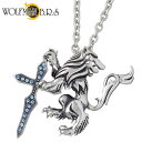 【ポイント5倍! 18日まで!】 ウルフマンB.R.S WOLFMAN B.R.S ブレイブ ウルフ シルバー ネックレス アクセサリー スワロフスキー メンズ...