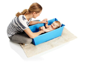 【セット商品】STOKKE(ストッケ) フレキシバス ブルー+ニューボーンサポートセット|沐浴 折りたたみ式ベビーバス お風呂 STOKKE ストッケ正規販売店★