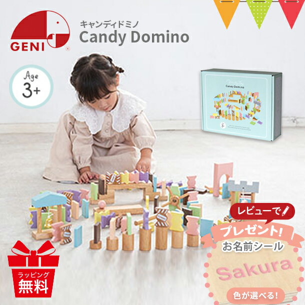 ＼LINEで400円OFF／＼レビューでお名前シールプレゼント／エドインター キャンディドミノ(Candy Domino) |ドミノ倒し 女の子 男の子 かわいい おしゃれ 1歳 2歳 3歳 パステル くすみカラー 知育 人気 プレゼント 誕生日 キャンディードミノ 入園