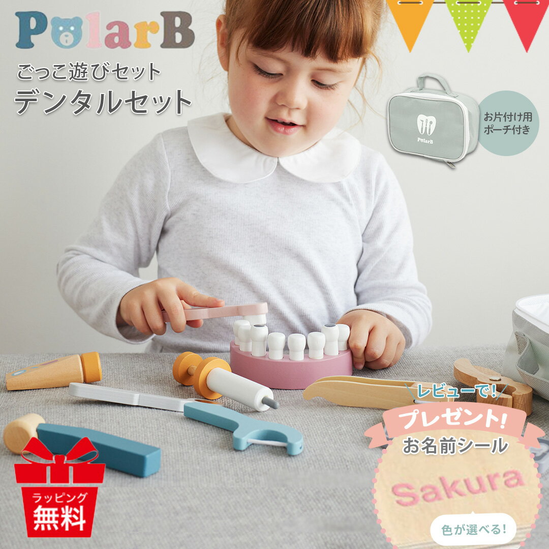 ＼レビューでお名前シールプレゼント／ポーラービー ごっこ遊びセット デンタルセット|PolarB ままごと ごっこ 入園