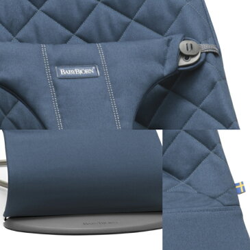 【P10倍+ママ割5倍】【日本正規品2年保証】BabyBjorn(ベビービョルン) バウンサー Bliss(ブリス) コットン ミッドナイトブルー|バランスソフト【ラッピング・のし無料】【送料無料】【あす楽】★