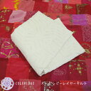 COLORIQUE/カラリク オーガンジーレイヤーキルト【Plaid Organdy】【キルトブランケット】【シングルサイズ】【マルチカバー】