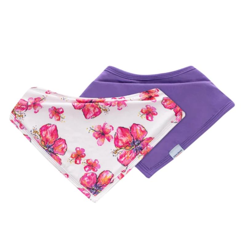 【公式】スタイ2枚セットココムーン Coco Moon cocomoon ピースモナ スタイ Hibiscus 国内正規販売店 ビブ よだれかけ バンダナ風 ハワイ アロハテイスト 2枚組 レーヨン 赤ちゃん ベビー 男の子 女の子 おでかけ ベビーギフト 出産祝い 3