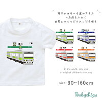 名入れ 名前入 半袖 Tシャツ [ 走る電車 ] お誕生日 プレゼント 電車 好き 鉄道 駅...