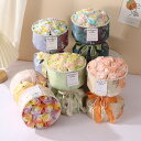 ソープフラワー ローズブーケ 贅沢 お礼 花束 ローズ 造花 グラデーション ブーケ パール プレゼント 贈り物 記念日 ギフト プリザーブドフラワー バラ 枯...