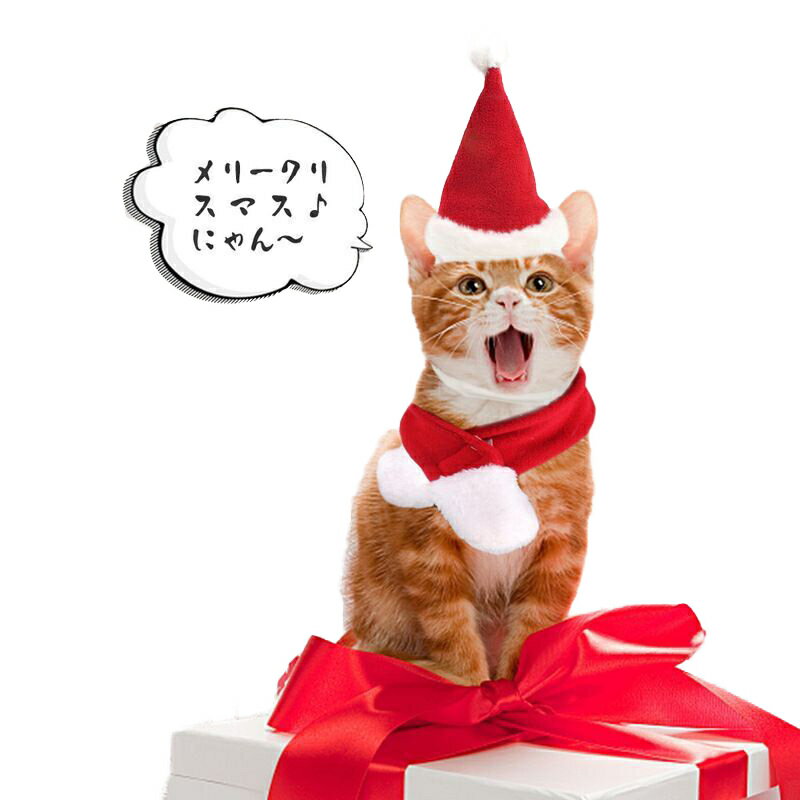 クリスマス ペット 帽子 スカーフ コスプレ かぶりもの 仮装グッズ ペットパーティーグッズ 柔らか かわいい お誕生日 プレゼント 記念日 変身 猫 ウサギ 小型犬 対応 あったか ふわふわ もこもこ ワンちゃん ネコちゃん