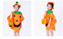 ハロウィン キッズ用コスプレ かぼちゃのプルオーバー&帽子 パンプキン 子供用 衣装 仮装 パーティ・イベント・写真撮影等に最適 3