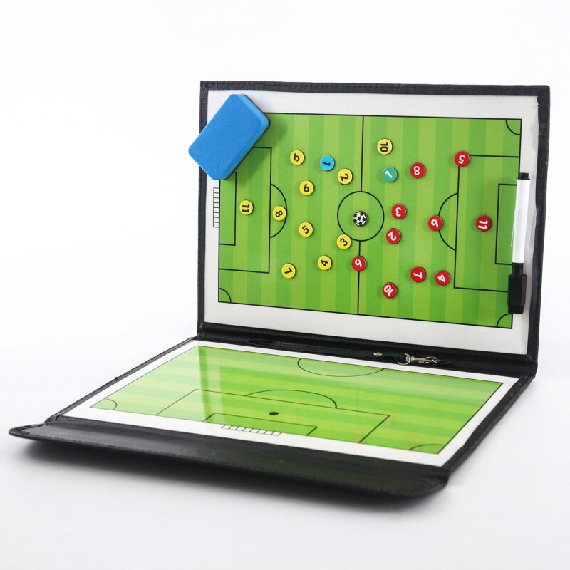 サッカーボール 作戦板 作戦ボード 作戦盤 折りたたみ 専用ペンとマグネット付き 運びやすい