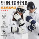 スキーグローブ レディース メンズ 防寒 保温 手袋 5本指 撥水加工 タッチパネル対応 スノーボードグローブ 防寒グローブ スポーツグローブ 防水 防風 滑り...