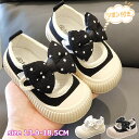 キッズ スニーカー 女の子 キャンバス ベビーシューズ かわいい リボン付き ブラック 白 春秋 マジックテープ 13 14 15 16 17 18 18.5cm かわいい 子供靴 こども靴 ガールズ 女児 幼稚園 保育園 小学校 大人気(4)