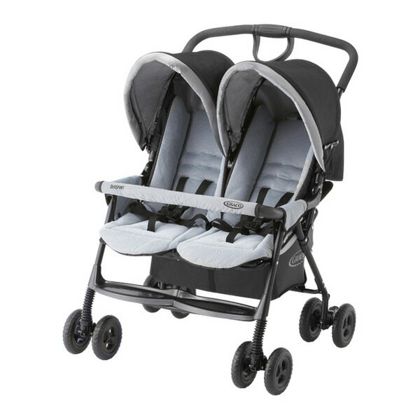【GRACOグレコ正規販売店】デュオスポーツ(DUOSPORT) 【多機能性二人乗りベビーカー】ジェミニブラック