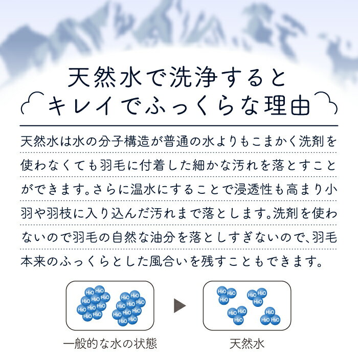 信州南アルプスのキレイな羽毛かけふとん 日本製...の紹介画像3