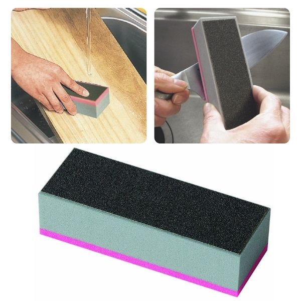 ヤスリ まな板 研ぎ まな板削り 荒削り 包丁 研ぐ 仕上げ用　研磨剤 両面仕様 簡単 衛生的 お手入れ キ..