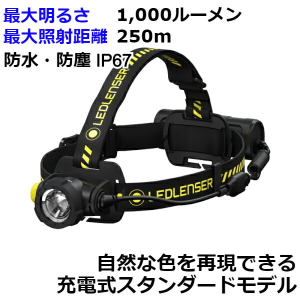 レッドレンザー ヘッドライト 充電式 防水 H7R Work 502195