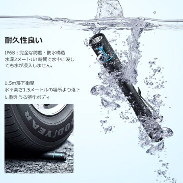LED 懐中電灯 小型 明るい ペンライト 医療用 LEDライト 200ルーメン E19B