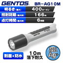 (365日発送) ジェントス LED 懐中電灯 ライト 落下耐久 防水 乾電池式 トーチ BR-AG10M