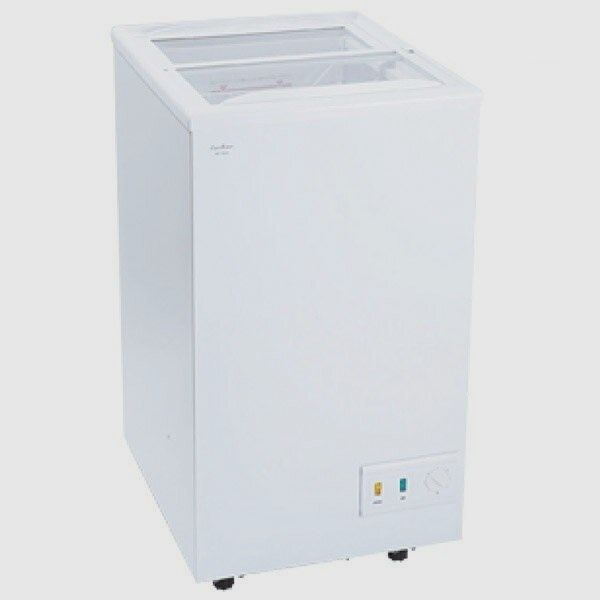送料無料 開梱設置付 三ツ星貿易 スライド直冷式冷凍庫 62L