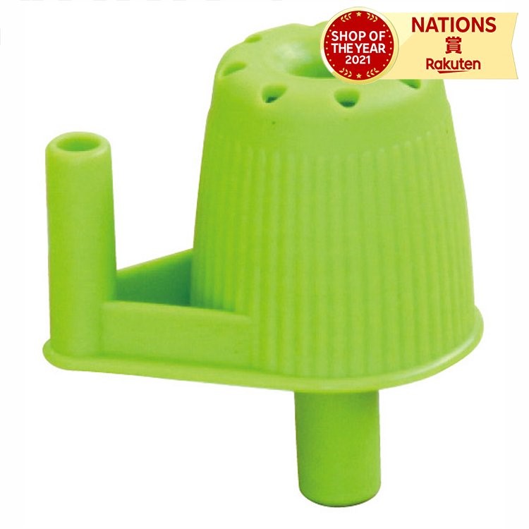 マルチ給水ジョーロキャップ(部材) 手近なペットボトルをジョーロとして使える 51×55mm 9g PP 小学校 生活科 大量受注 緑 黄緑 水やり 子ども