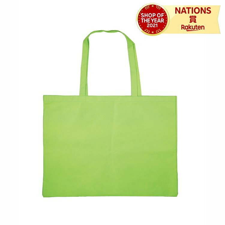 作品バック不織布製 大 マチ付(5cm) 黄緑 アーテック 4切用 収納バッグ 不織布 作品収納 保管 バッグ 持ち帰り 学校 たっぷり収納