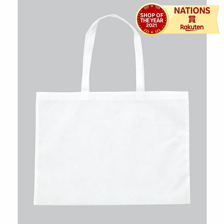 作品バック不織布製 大 マチ付(5cm) 白 アーテック 4切用 収納バッグ 不織布 作品収納 保管 バッグ 持ち帰り 学校 たっぷり収納 丈夫