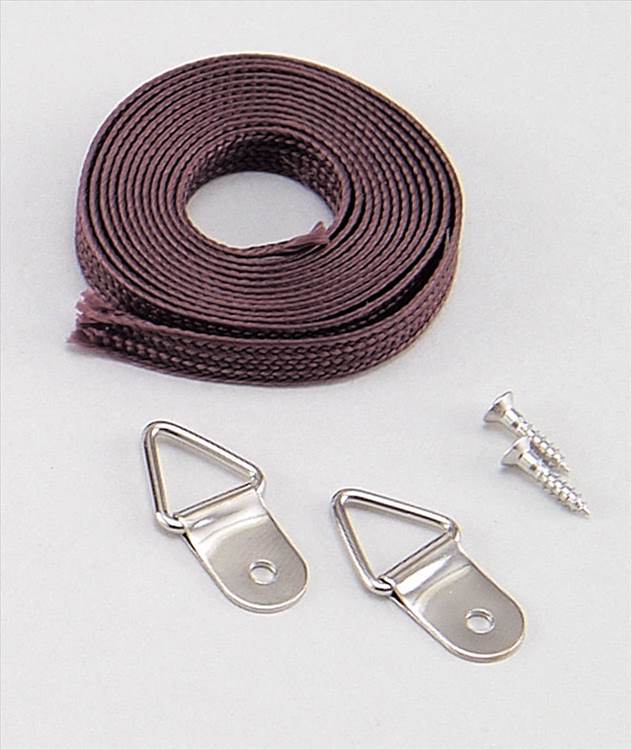 吊金具 ひもセット(F4〜F6用)小 F4―F6用 吊りひも 7mm×1m 吊り金具×2 木ネジ×2 吊りひも×1 フレーム 小学生 自由研究 クラフト 作品 ...