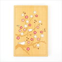 御朱印帳 初春の戯れ 納経帳 スタンプ帳 木製 大判 特大 蛇腹 高級 モダン 和柄 かわいい おしゃれ お土産 プレゼント 父の日 母の日 木の温もり