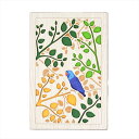 御朱印帳 青い鳥 クルーシャル B6変型判 120×180mm 36ページ 朱印帳 ご朱印帳 御朱印集め 木製 蛇腹式 高級 神社 お寺 寺院 手帳 参拝 グッズ 雑貨