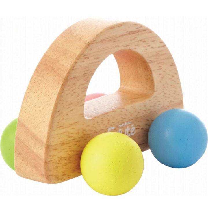 KOROKOROCAR(コロコロカー)木製面取り加工安全基準玩具おもちゃ想像力創造力成長かわいいおしゃれカラフルぬくもり種類色々エデュテギフト木のおもちゃ知育