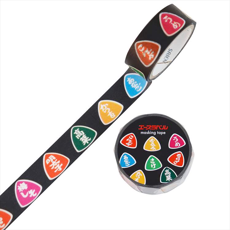 おにぎり カミイソ産商 マスキングテープ SAIEN マステ 15mm幅×3m巻 レトロ おもしろい 懐かしい スクラップブッキング 手帳 クラフト